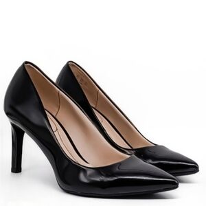 New Life Stride Soft System® Women's Black Patent Leather Nadine Pump